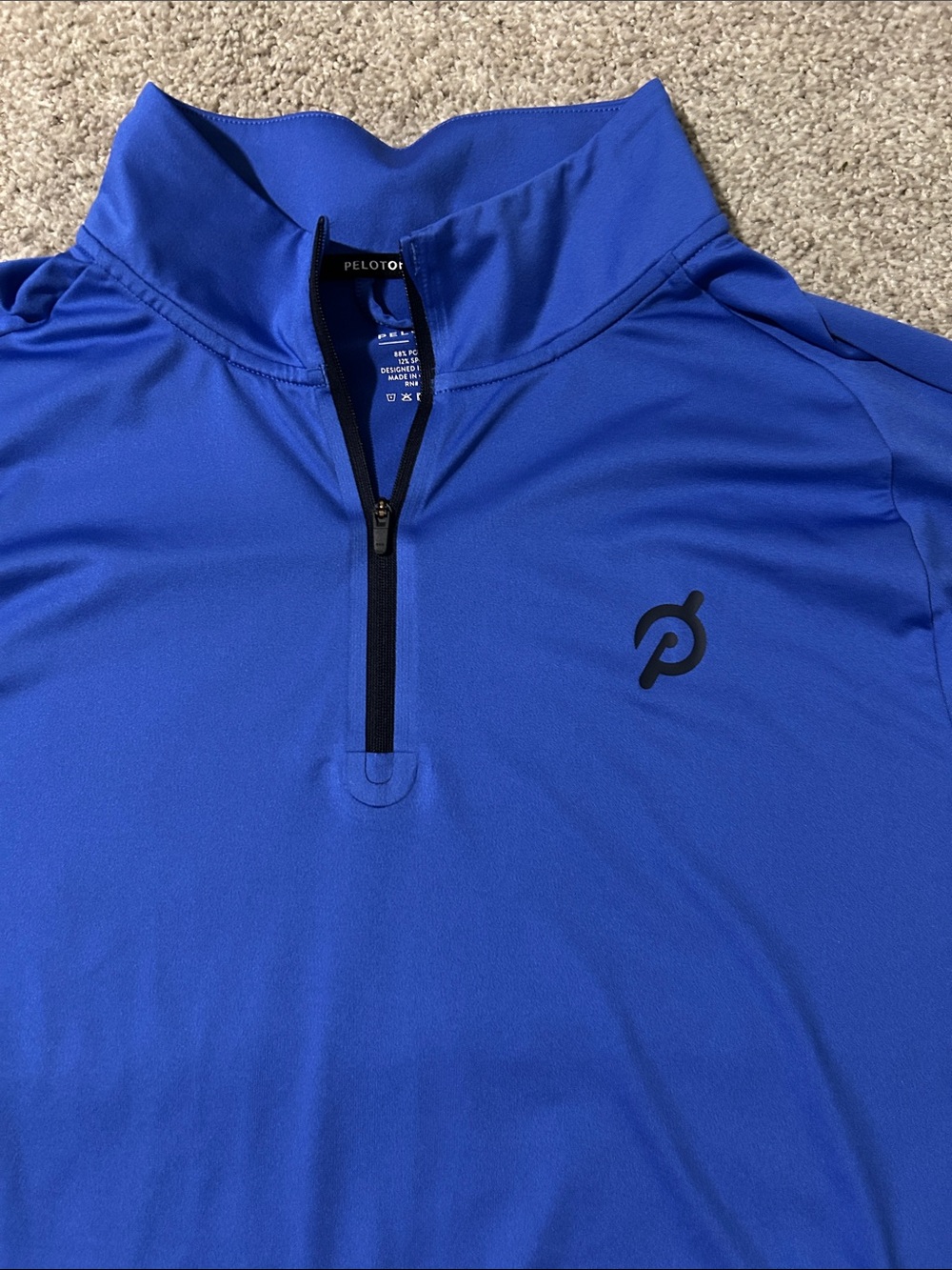 Peloton Men’s Royal Blue Half-Zip Performance Pullover